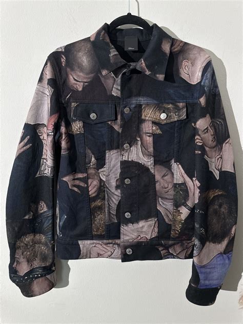 dior homme x dan witz mosh pit printed denim jacket|Dan Witz x Dior Homme Fall/Winter 2017 Lookbook .